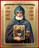 Икона преподобного Александра Свирского - фото