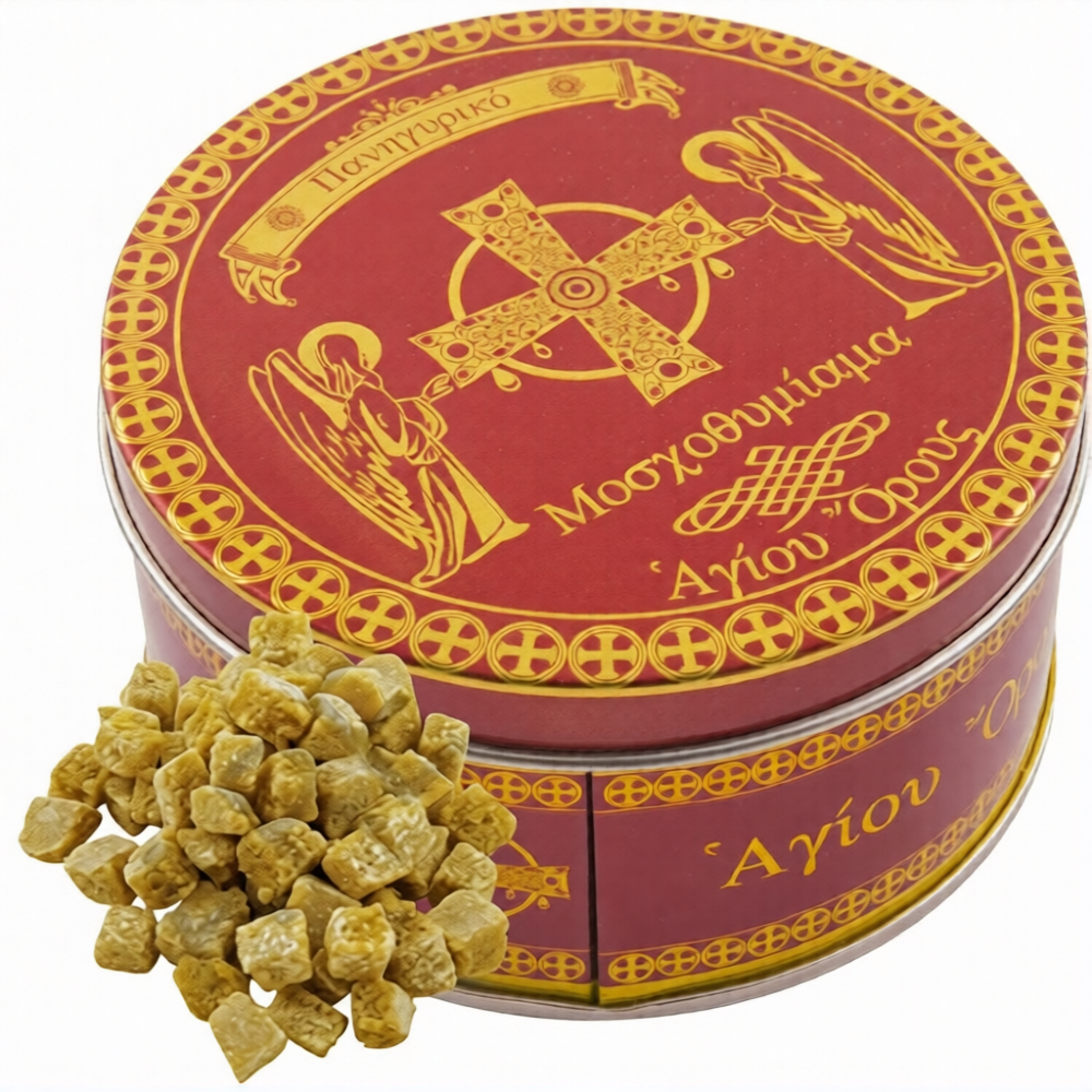 Ладан афонский "Воскресение" железная банка 200 гр - фото