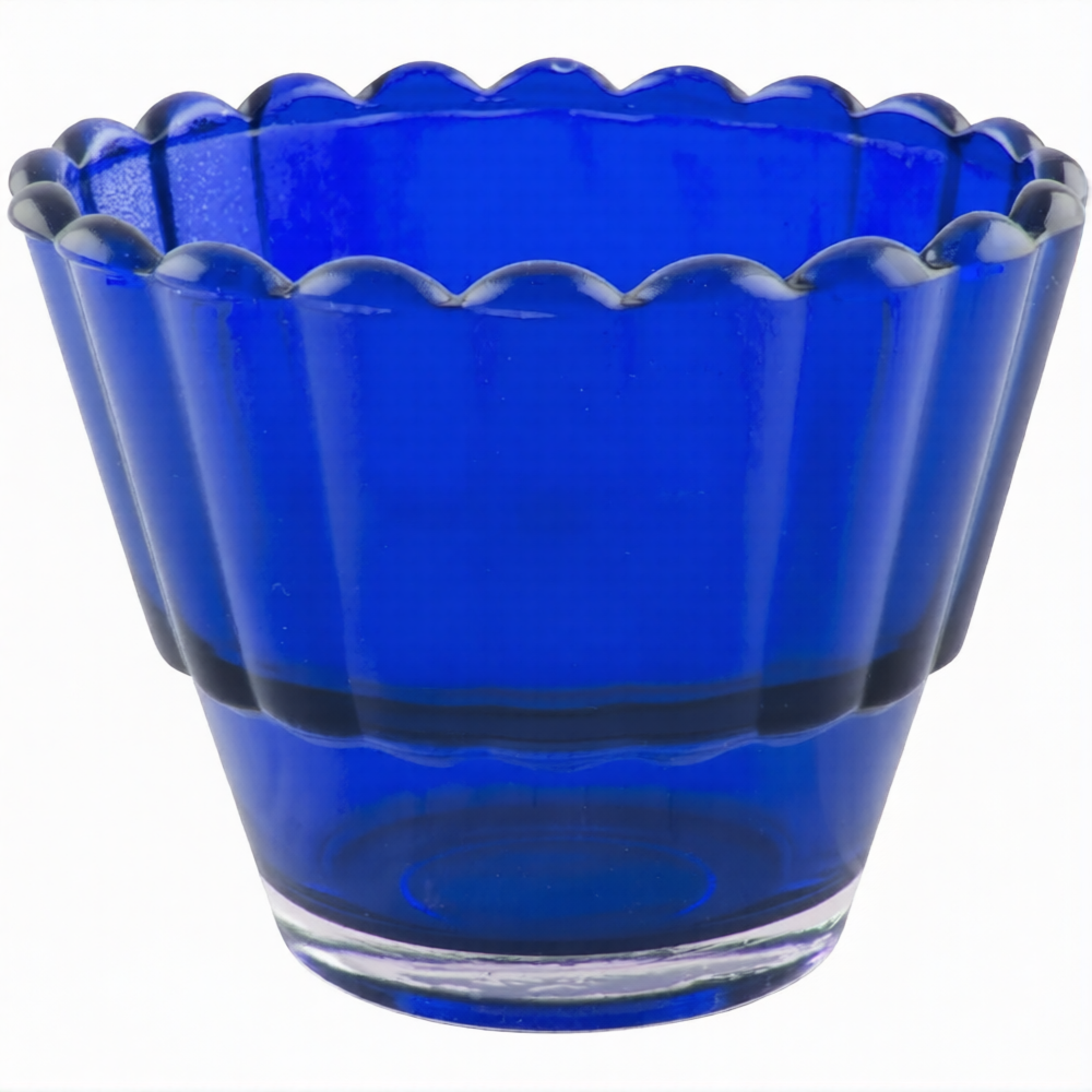 Стакан для лампад «Классик», стекло, синий, 5,5 см - фото