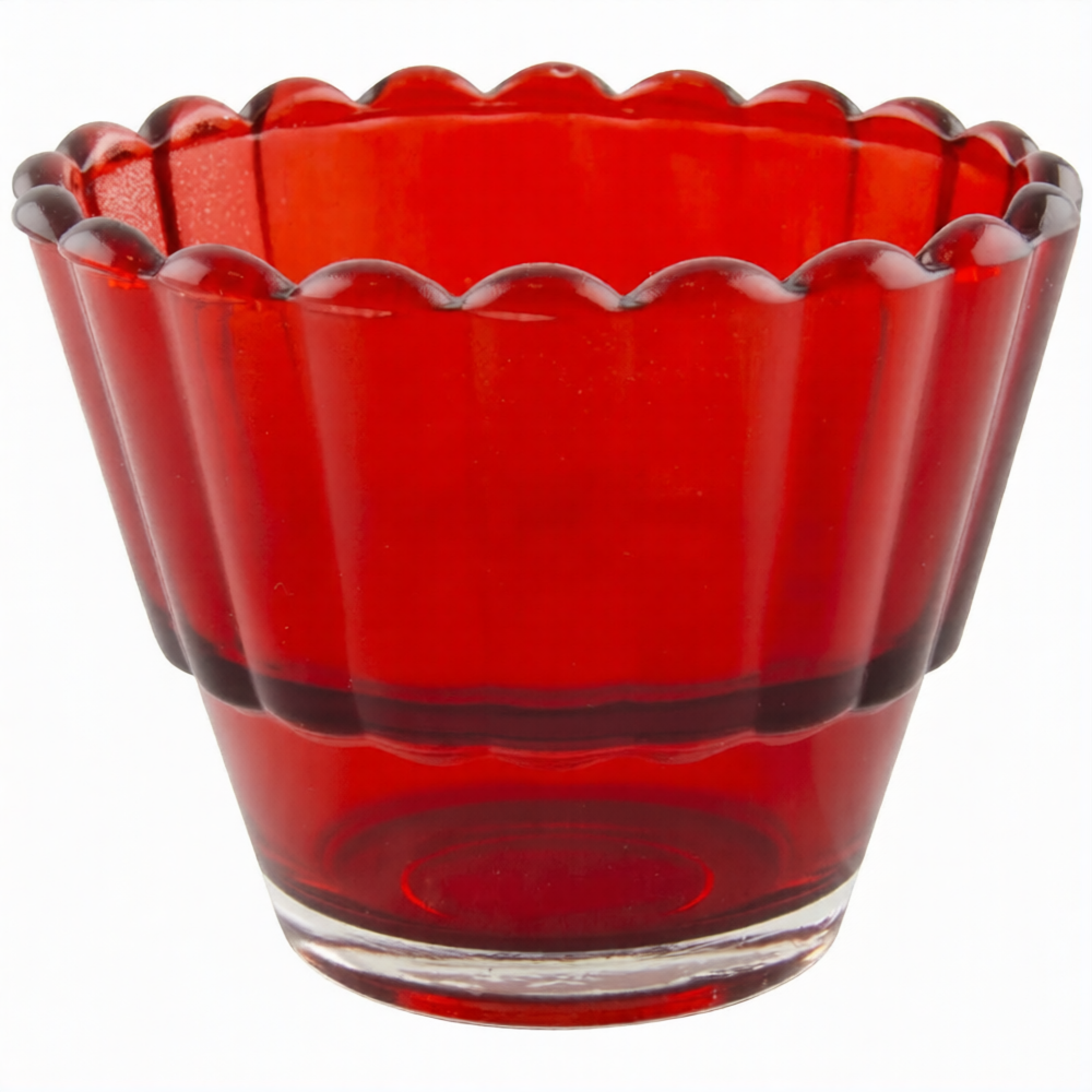 Стакан для лампад «Классик», стекло, красный, 5,5 см - фото