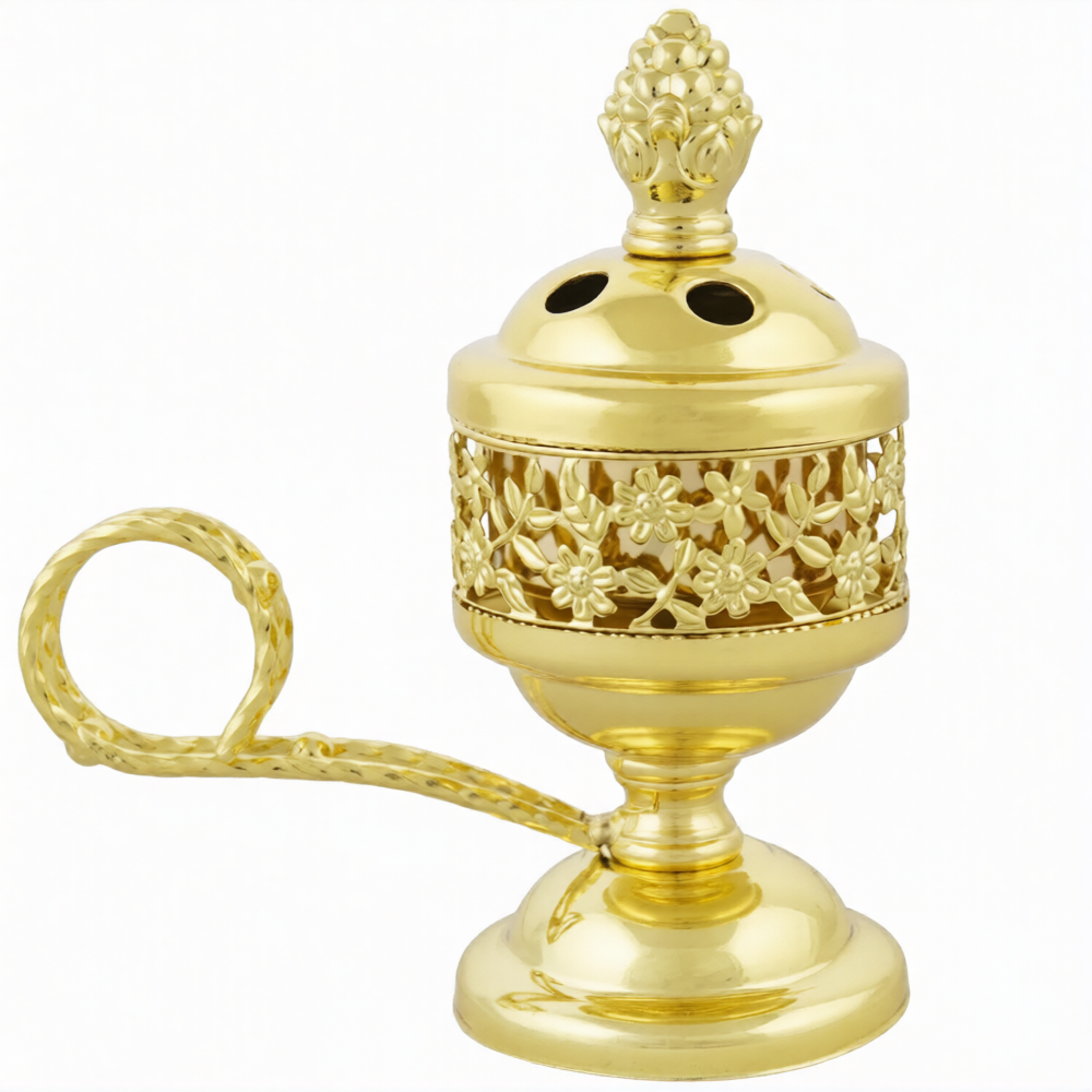 Кадильница металл, цвет в ассортименте, 12 см - фото