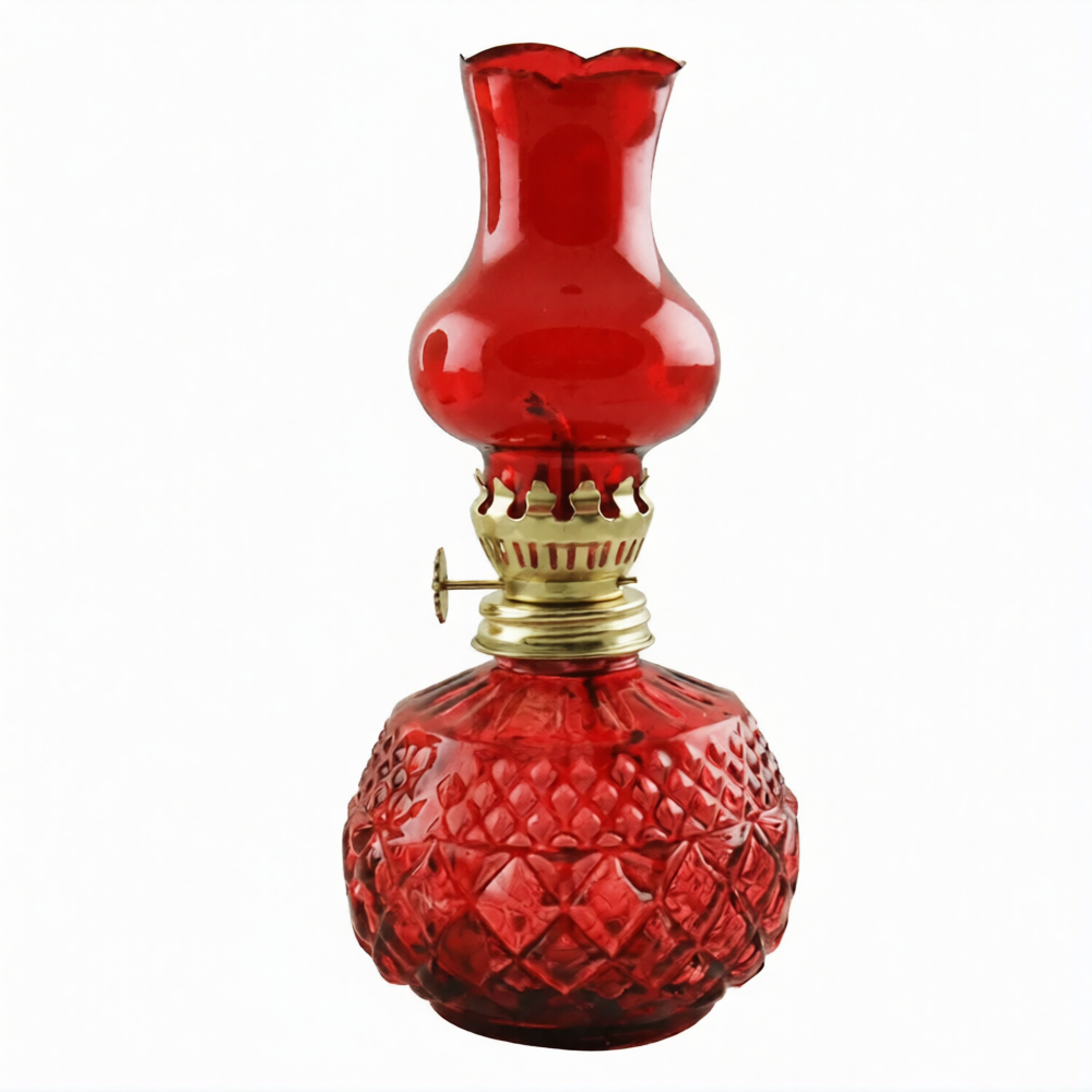Лампа масляная «Афонская», стекло, красная, 18 см - фото