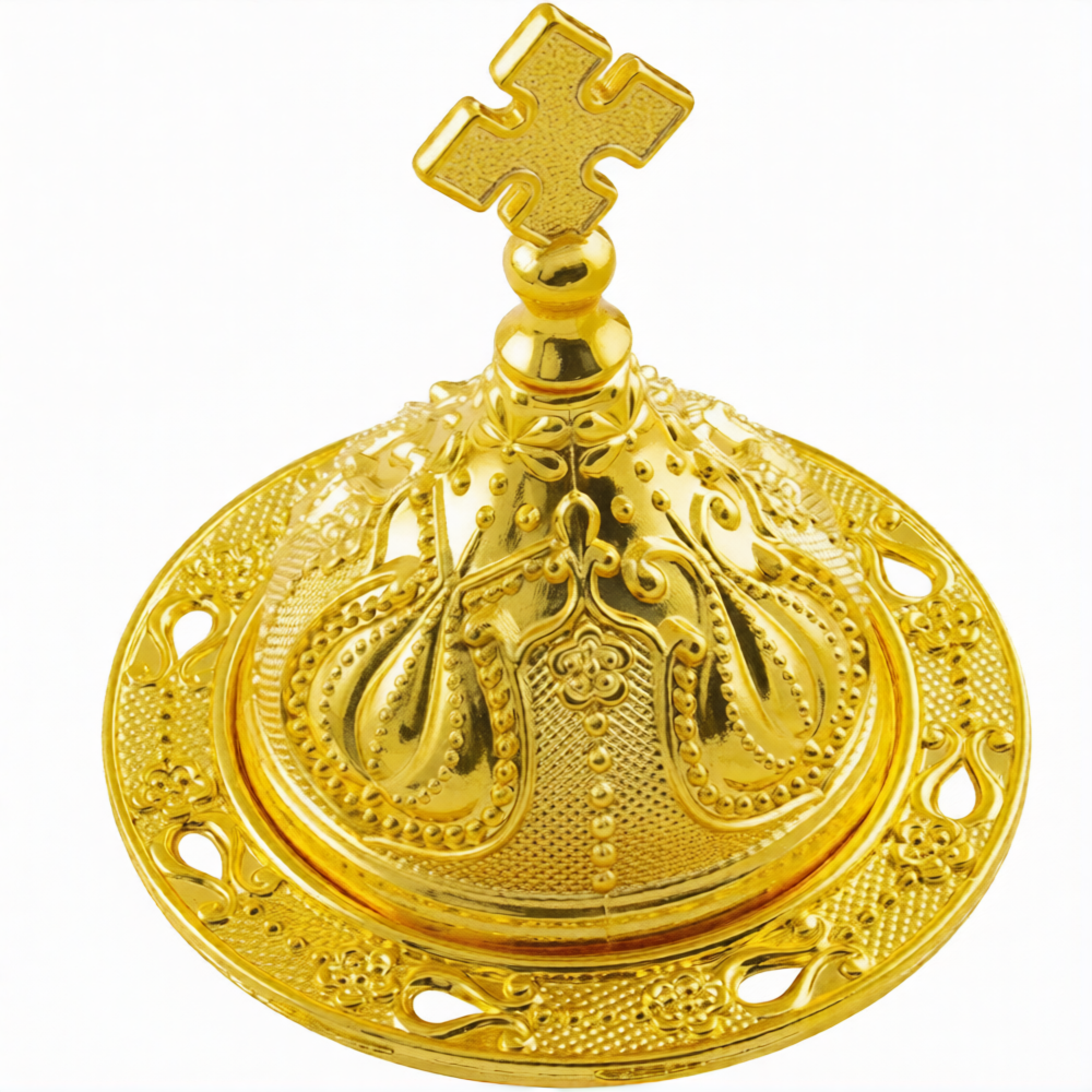 Кадильница металл, цвет золото, 8 см - фото