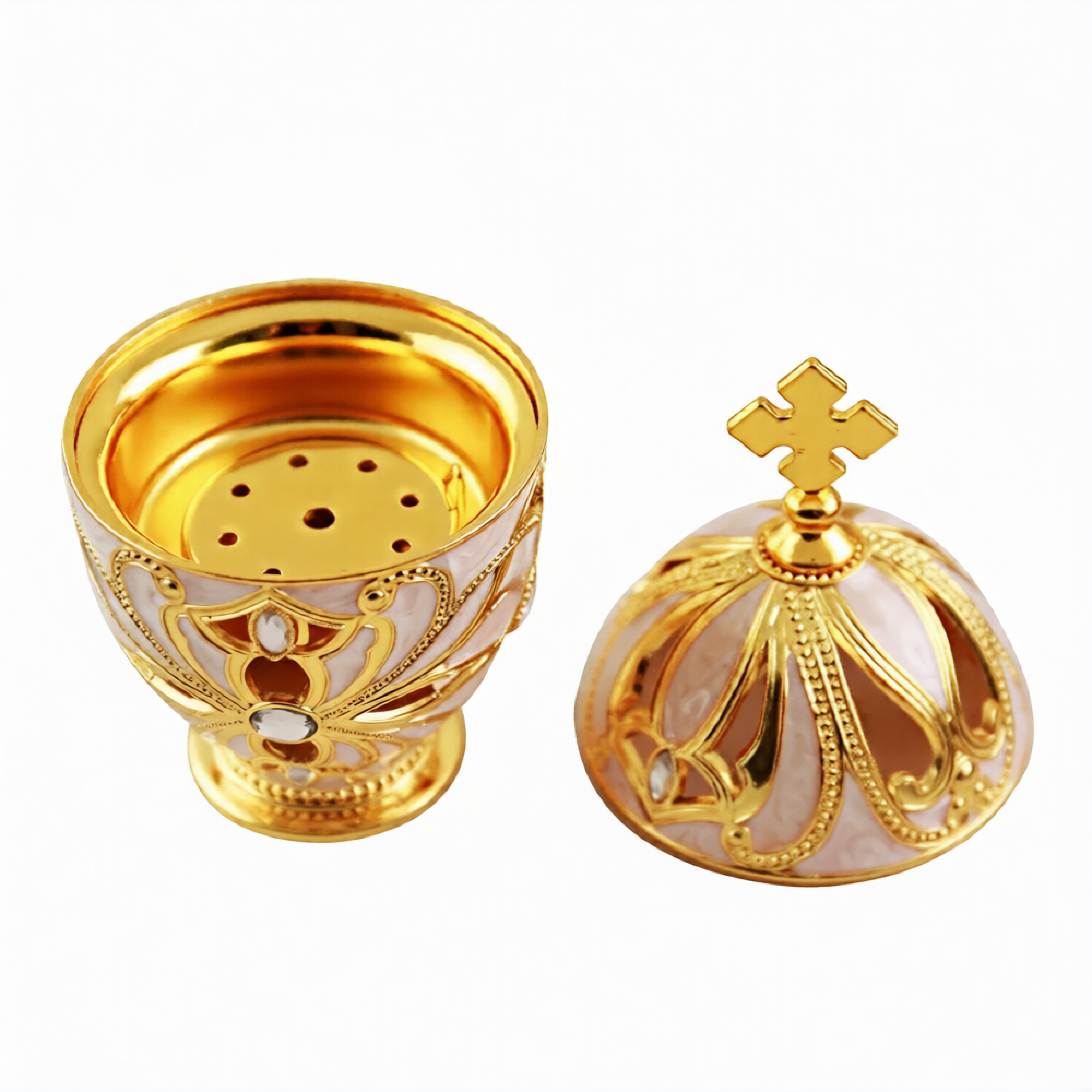 Кадильница металл, цвет в ассортименте, 13 см - фото2