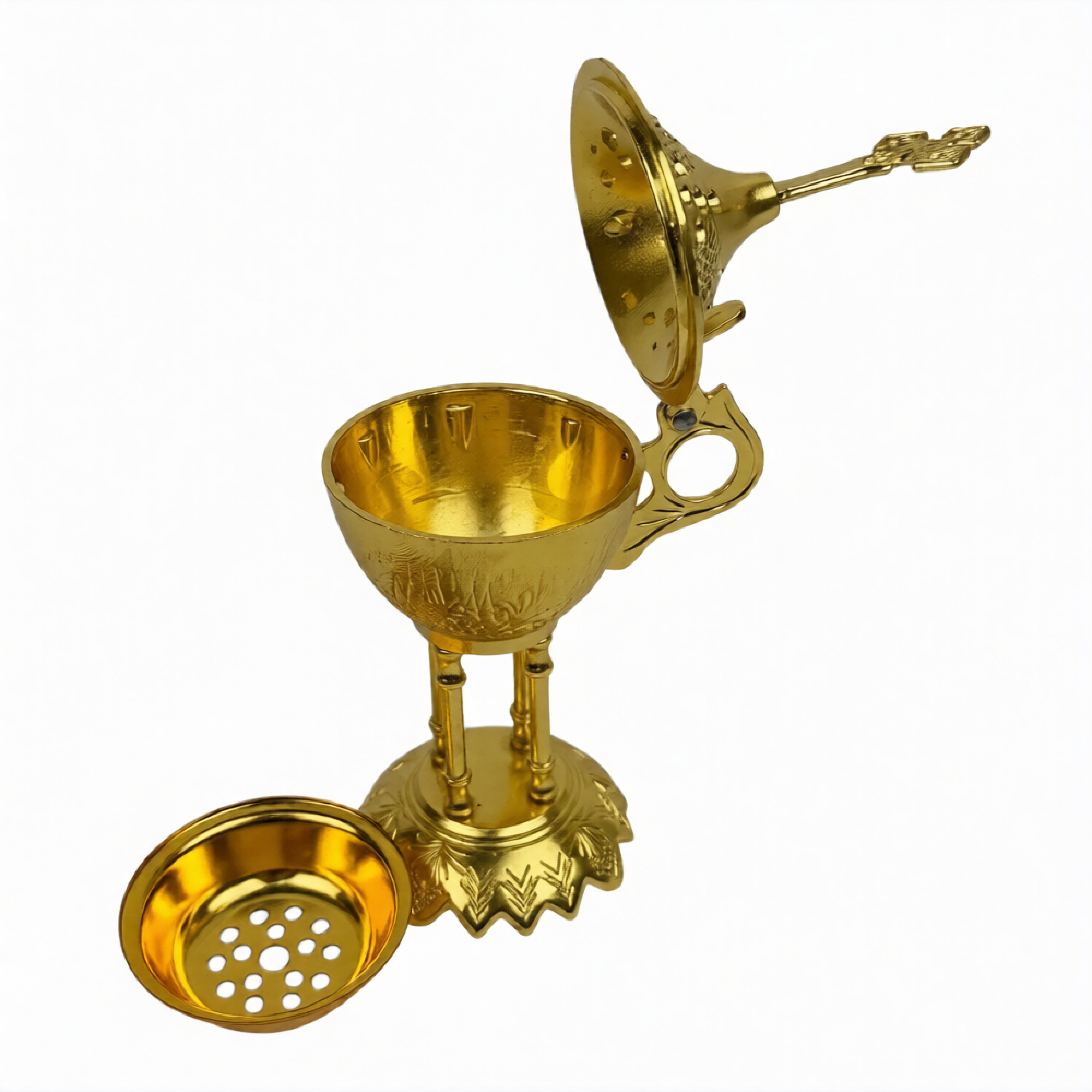 Кадильница металл, цвет в ассортименте, 17,5 см - фото2