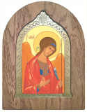 Икона Архангел Михаил, арка с окладом 