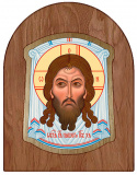 Икона Спас Нерукотворный, арка с окладом