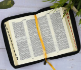 Библия 047 Zti  черная, белая, вишневая терновый венец