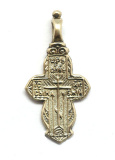 Крест нательный женский №20, без эмали (3214). Латунное литье
