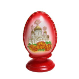 Свеча Пасхальное яйцо с храмом малое 