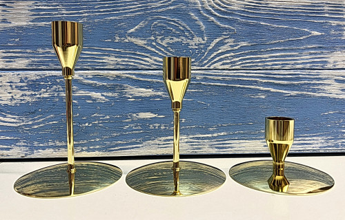 Набор подсвечников из трех штук (малый, средний, большой) - фото