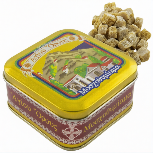 Ладан афонский "Воскресение" железная банка 70 гр - фото