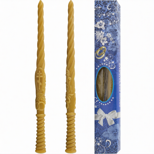 Набор свечей венчальных 37,5 см - фото