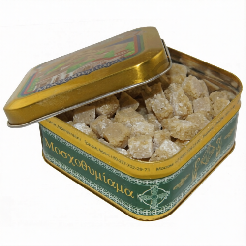 Ладан афонский "Медовый Спас" железная банка 70 г - фото