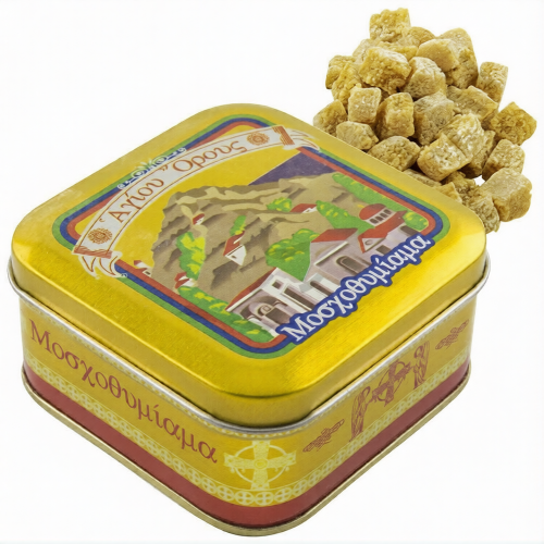 Ладан афонский "Цветок Пустыни" железная банка 70 г - фото