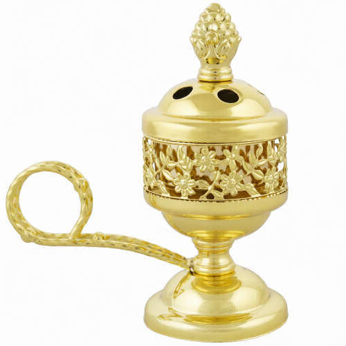 Кадильница металл, цвет в ассортименте, 12 см - фото