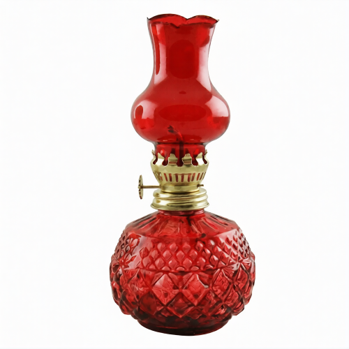 Лампа масляная «Афонская», стекло, красная, 18 см - фото